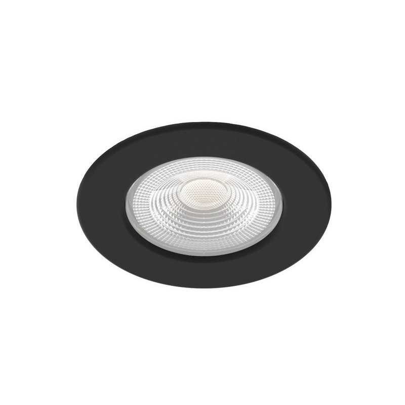 Spot encastrable led intégrées ARIC de 3000 à  4000 K cylindre noir