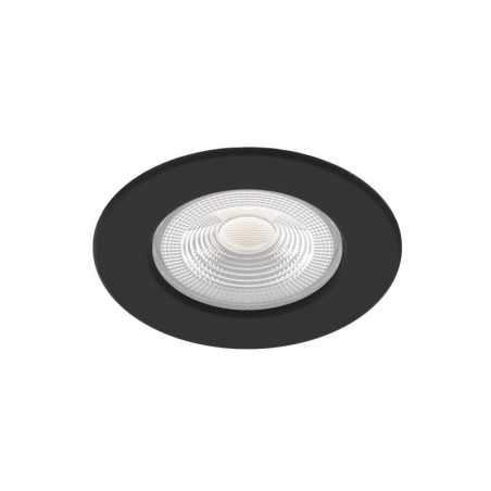 Spot encastrable led intégrées ARIC de 3000 à  4000 K cylindre noir