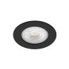 Spot encastrable led intégrées ARIC de 3000 à  4000 K cylindre noir