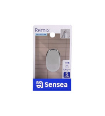 Crochet pour salle de bains à  visser simple   Remix chromé | Sanifer