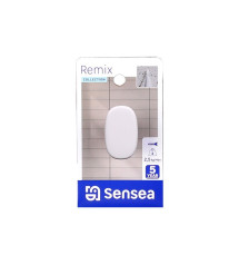 Crochet pour salle de bains à  visser simple   Remix blanc | Sanifer