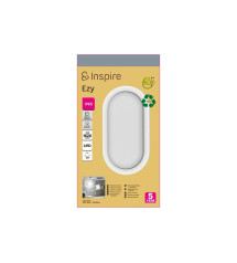Hublot extérieur led integré ovale ezy 21cm  1620lm  ip65  blanc|Sanifer