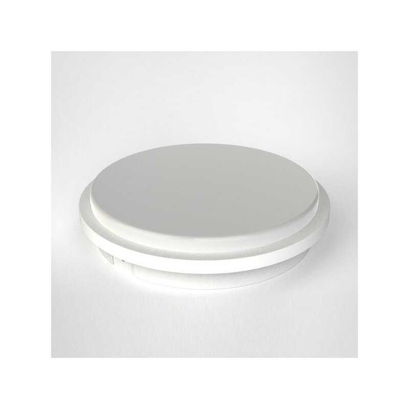 Hublot extérieurled intégré rond ezy 25cm 1620lm ip65 blanc