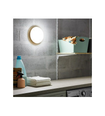 Hublot extérieur  led intégré rond ezy 25cm, 1620lm, ip65, blanc  | Sanifer