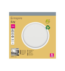 Hublot extérieur  led intégré rond ezy 25cm, 1620lm, ip65, blanc  | Sanifer
