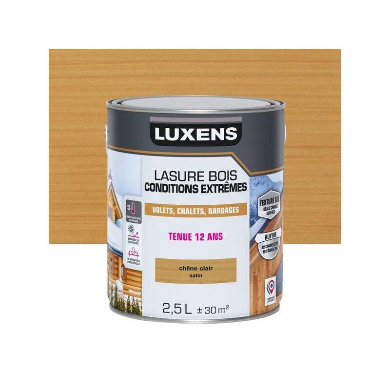 Lasure LUXENS Conditions extrêmes 12 ans chêne clair brillant 2