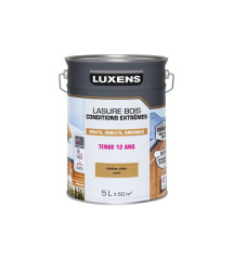 Lasure LUXENS Conditions extrêmes 12 ans chêne clair brillant 5 Litres|Sanifer