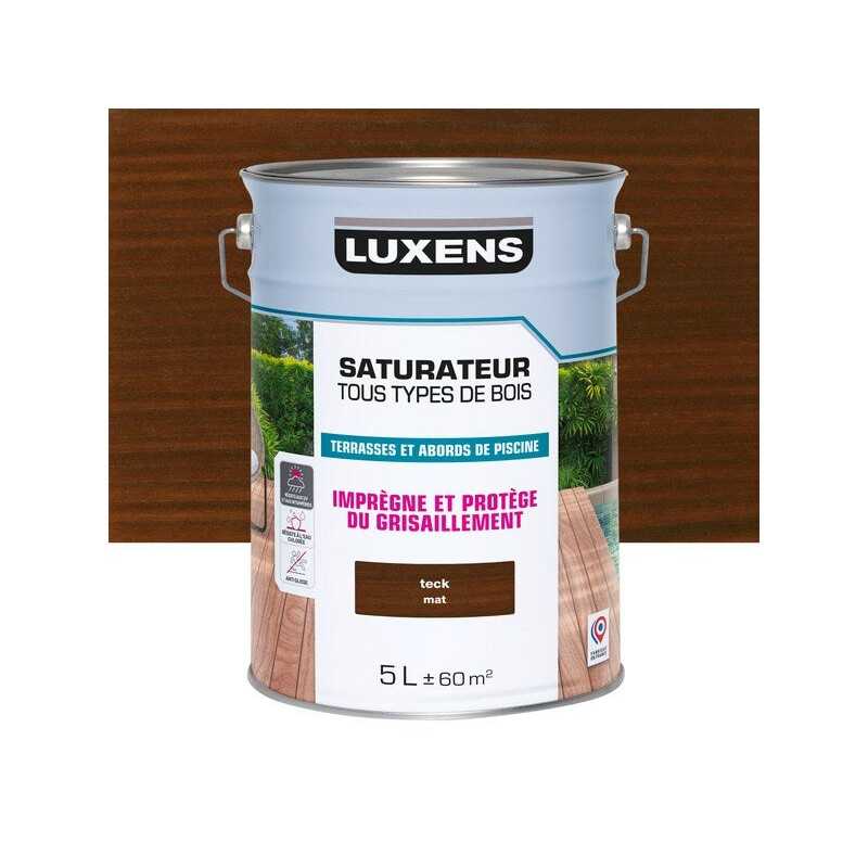 Saturateur pour bois extérieur LUXENS teck mat 5 l -  - meilleure qualité