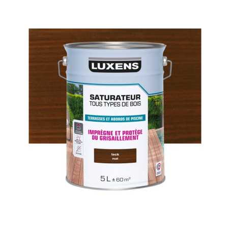 Saturateur pour bois extérieur LUXENS teck mat 5 l -  - meilleure qualité