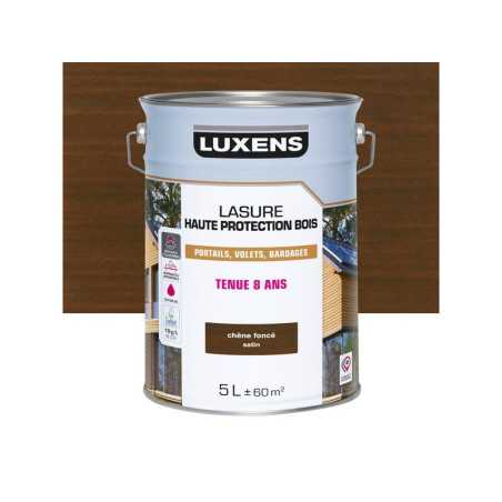 Lasure LUXENS 8 ans chêne foncé satiné 5 Litres -  - meilleure qualité