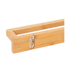 Porte serviette étagère fixation au choix Inbara 40cm bambou WENKO | Sanifer