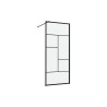 Paroi de douche à l'italienne en verre transparent 8 mm 87x88.5cm | Sanifer
