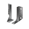 Support de poteau droit variable galvanisé 25X140X40 Mm