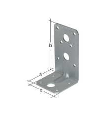 Equerre réglable acier galvanisé / galvanisé, 90x50x50 mm | Sanifer