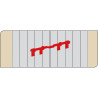 Barre de sécurité En Acier Zingué Pour Volets, L.41 Cm | Sanifer