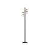 Lampadaire droit industriel en bois marronTownshend