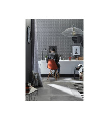 Suspension 1xE27 max 40W métal noir SEYNAVE KASTELI Diam. 65 cm | Sanifer
