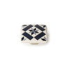 Bouton de meuble carreau de ciment noir Zamak Peint H.20 X L.37 X P.37 Mm