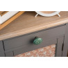 Bouton de meuble rond porcelaine brillant Vert H.27 X L.44 X P.44 Mm | Sanifer