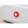 Bouton de meuble étoile plastique mat H.26 X L.43 X P.43 Mm | Sanifer