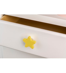 Bouton de meuble étoile plastique mat H.24 X L.49 X P.47 Mm | Sanifer