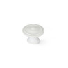Bouton de meuble rond blanc zamak H.26 X L.35 X P.35 Mm