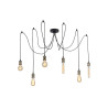 Suspension E27 Style Industriel Araignée Métal 6 Lumières