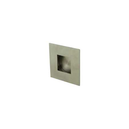 Poignée de porte coulissante carrée acier inoxydable brossé gris