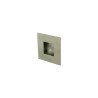 Poignée de porte coulissante carrée acier inoxydable brossé gris
