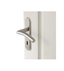 Ensemble de porte margaud 165mm trou cle inox  | Sanifer