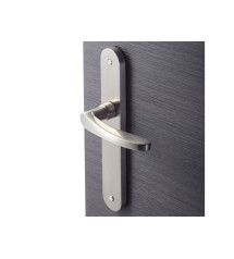 Ensemble de porte louise 195mm sans trou aluminium | Sanifer