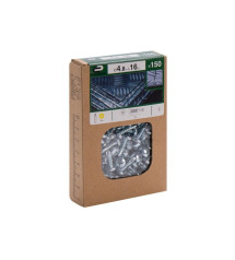 Lot de 150 vis autoperceuse acier tête fraisée L.16 Mm|Sanifer