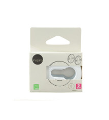 Lot de 2 rosaces Gilda acier peint blanc trou de cylindre|Sanifer
