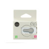 Lot de 2 rosaces Gilda acier peint blanc trou de cylindre|Sanifer
