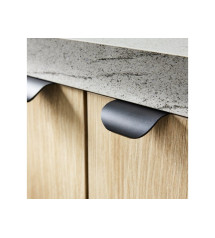 Poignée de porte Oslo 32mm noir uni mat