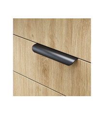 Poignée de porte Oslo 96mm noir uni mat