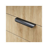 Poignée de porte Oslo 96mm noir uni mat