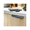 Poignée de porte Oslo 128mm noir uni mat