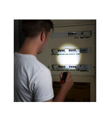 Lampe torche piles 450/135 lm 160 mètres alu noir|Sanifer