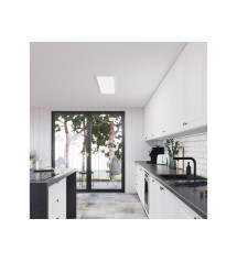 Kit de panneau led 5400lm cctdim 30x120 alu ip20 rc blanc gdansk|Sanifer