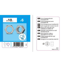 Sachet de 6 écrous inox |Sanifer