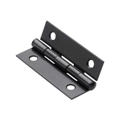 Charnière en acier pour meubleL.50 x l.30 mm noir