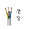 Câble ho5vvf 3g 1.5mm² blanc 5 métres
