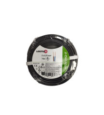 Câble ho3vvh2f 2x0.75  noir 15 métres | Sanifer