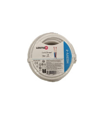 Câble électrique h03vvf , 2 x 0.75 mm2 blanc 10 m | Sanifer