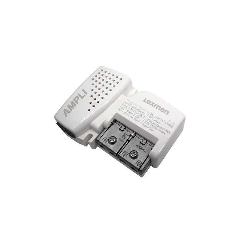 Amplificateur blindé 2 sorties + alimentation