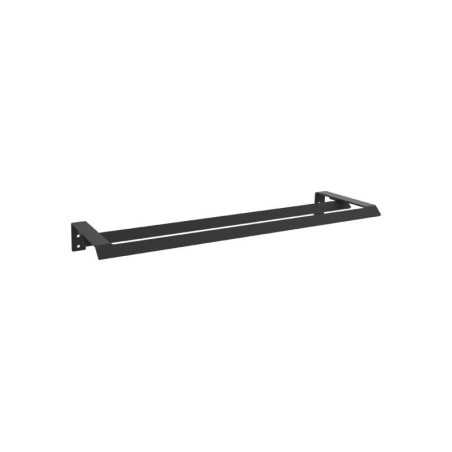 Porte serviette à visser double   Studio 50 cm noir -  - meilleure qualité