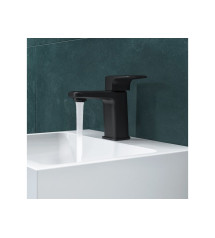 Robinet de lave-mains eau froide noir mat,   Remix S | Sanifer