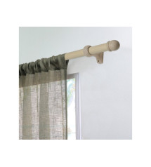 Kit de tringle à  rideau Alma Diam.28 mm naturel 180 cm|Sanifer