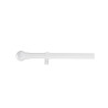 Kit de tringle à rideau Boule Diam. 28 Mm Blanc Laqué 180-180 Cm